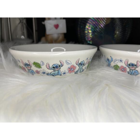 Disney Lilo & Stitch Hibiscus Flower Small X2 Bowls Zrike Brand - Picture 3 of 6